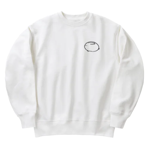 ぺたみみうさぎ Heavyweight Crew Neck Sweatshirt