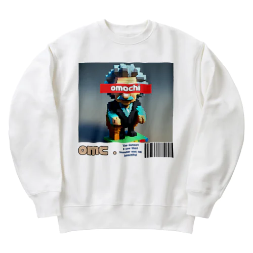 ３Dアインシュタインくん Heavyweight Crew Neck Sweatshirt