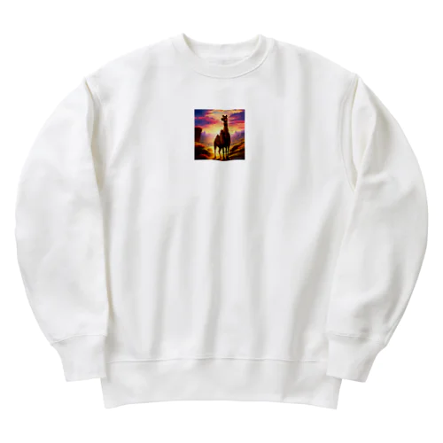 猛々しいらくだ Heavyweight Crew Neck Sweatshirt