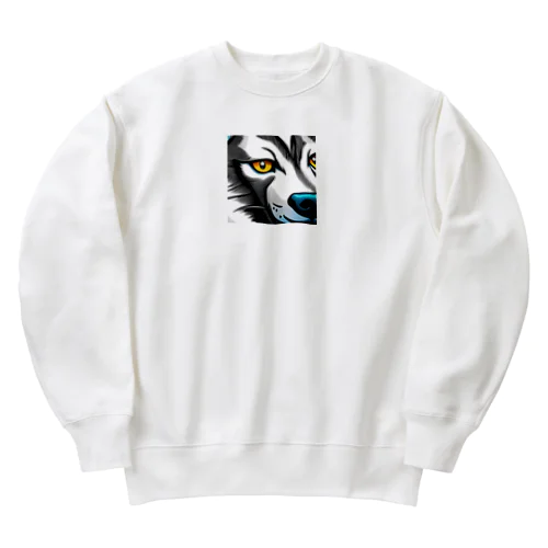 カッコイイ　犬 Heavyweight Crew Neck Sweatshirt