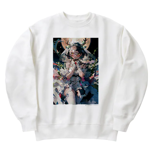 月の女神 Heavyweight Crew Neck Sweatshirt