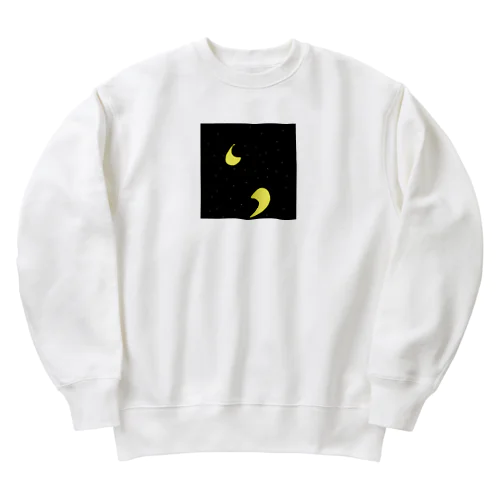 夜の月 Heavyweight Crew Neck Sweatshirt