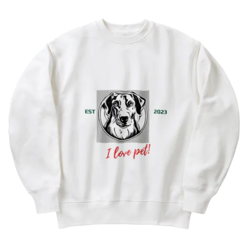 Dog　ペット好き③ Heavyweight Crew Neck Sweatshirt