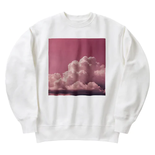 ピンク空☁️ Heavyweight Crew Neck Sweatshirt