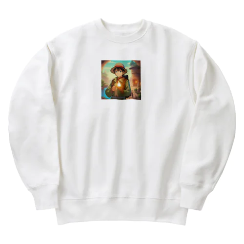 エキサイティングなゲームの挑戦 Heavyweight Crew Neck Sweatshirt