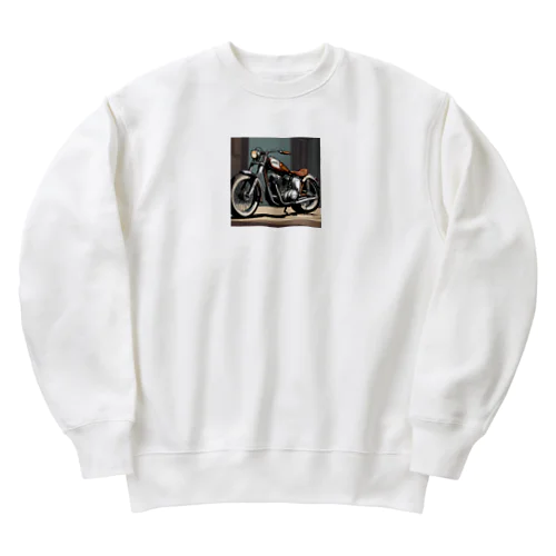 クラッシクなバイクのグッツ Heavyweight Crew Neck Sweatshirt