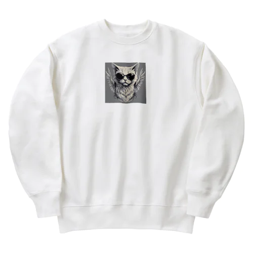 エンジェル・キャット（ROCK） Heavyweight Crew Neck Sweatshirt