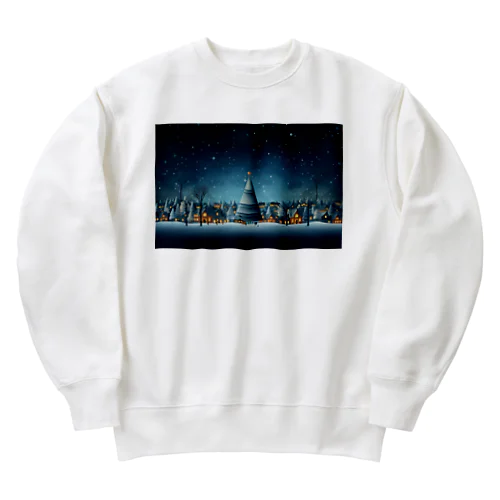 静かな　夜 Heavyweight Crew Neck Sweatshirt