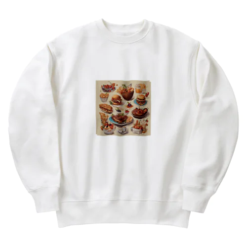 食べたい物 Heavyweight Crew Neck Sweatshirt