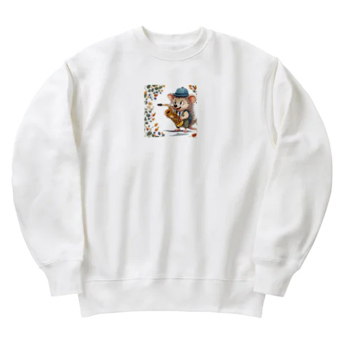 サックスハリネズミ Heavyweight Crew Neck Sweatshirt