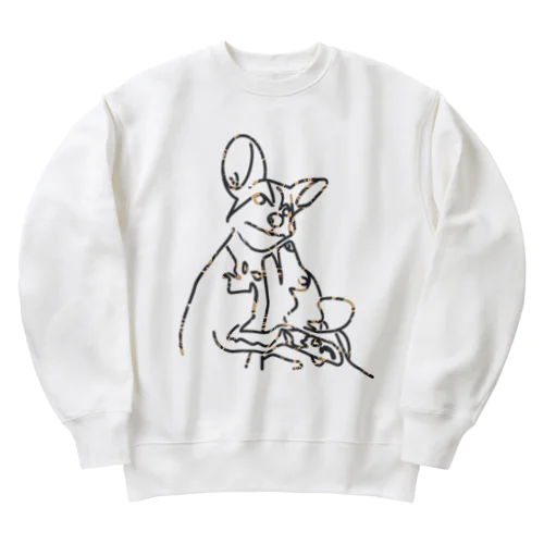 リカオン Heavyweight Crew Neck Sweatshirt