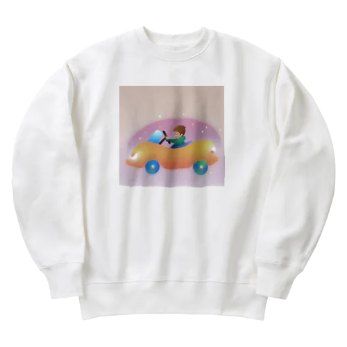 Go!Go!Car! Heavyweight Crew Neck Sweatshirt