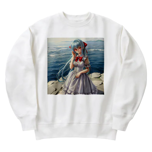 崖の上の少女 Heavyweight Crew Neck Sweatshirt