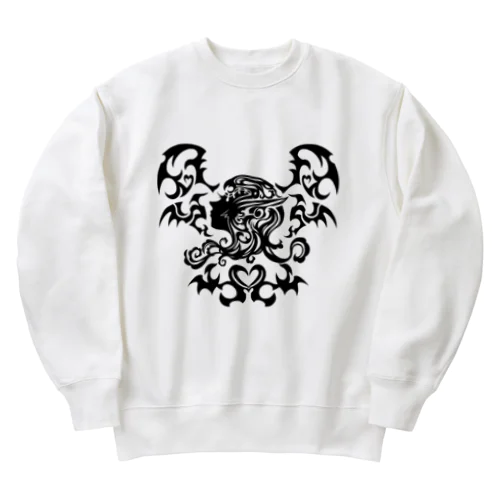 VTuber 銀髪のLevi シンボルマーク Heavyweight Crew Neck Sweatshirt