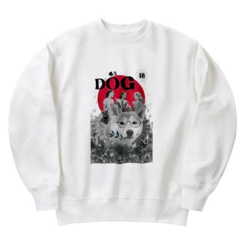 18→シバ犬　Stylish Lenormand  Heavyweight Crew Neck Sweatshirt