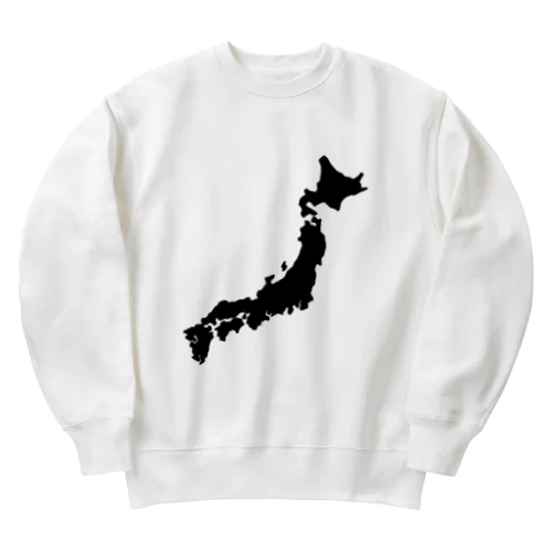 日本地図 Heavyweight Crew Neck Sweatshirt