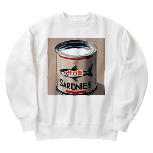 缶詰シリーズ！サバ缶 Heavyweight Crew Neck Sweatshirt