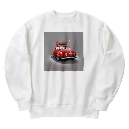 あかい車グッツ Heavyweight Crew Neck Sweatshirt