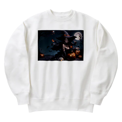 ハロウィン　魔女 Heavyweight Crew Neck Sweatshirt