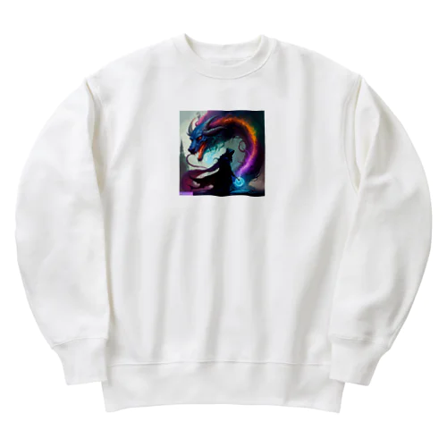 ドラゴンと魔法使い Heavyweight Crew Neck Sweatshirt