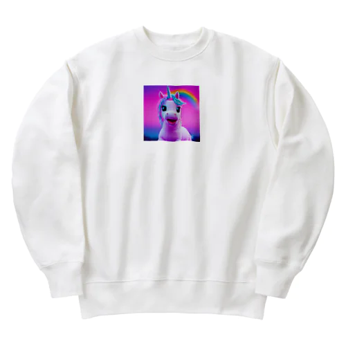 わたしミライから来たユニ Heavyweight Crew Neck Sweatshirt