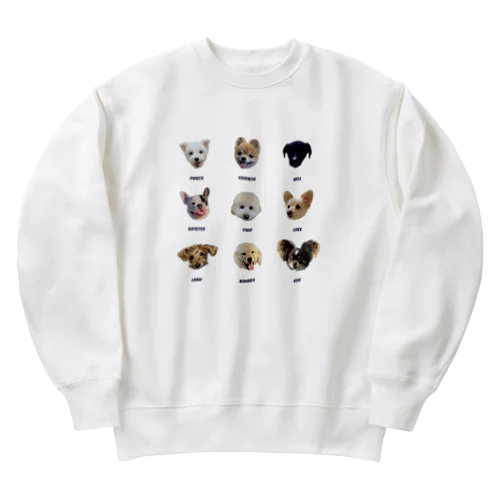 私のおともだちの犬たち2 Heavyweight Crew Neck Sweatshirt