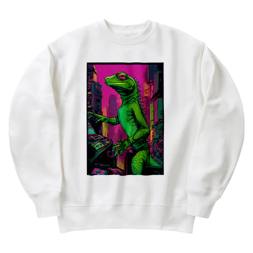 LimeLizarD　 Heavyweight Crew Neck Sweatshirt