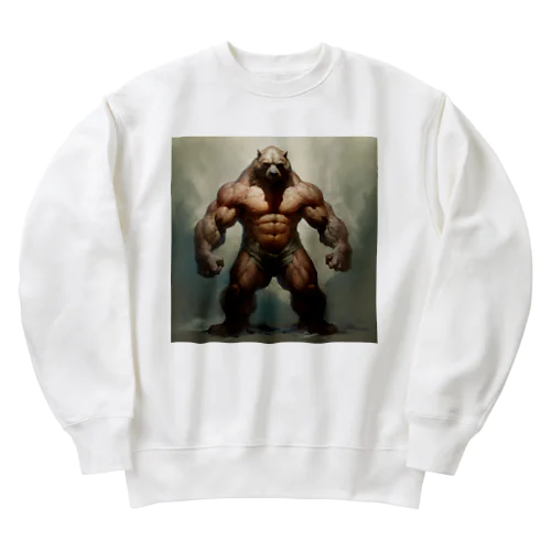 MUSCLE BEAR Heavyweight Crew Neck Sweatshirt