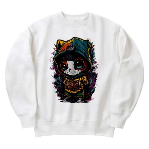 ちびネコ Heavyweight Crew Neck Sweatshirt