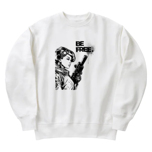 BE FREE Heavyweight Crew Neck Sweatshirt