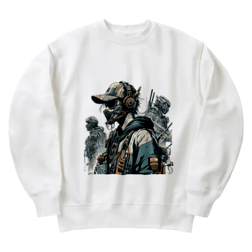 ミリタリーストリートな少年 Heavyweight Crew Neck Sweatshirt