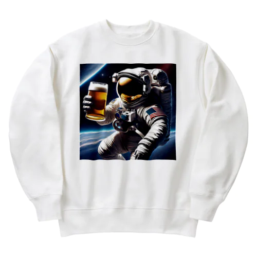 酒飲みアストロノーツ Heavyweight Crew Neck Sweatshirt