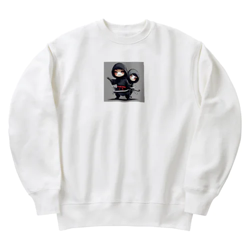 愛くるしい忍者グッズ Heavyweight Crew Neck Sweatshirt