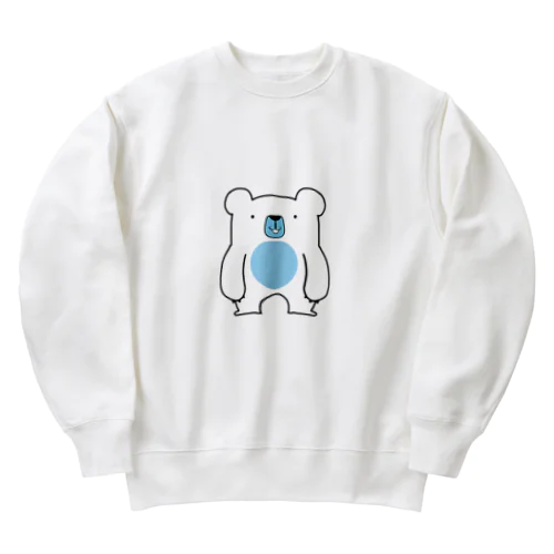 【ぱけぐっず。】しろくまくん Heavyweight Crew Neck Sweatshirt