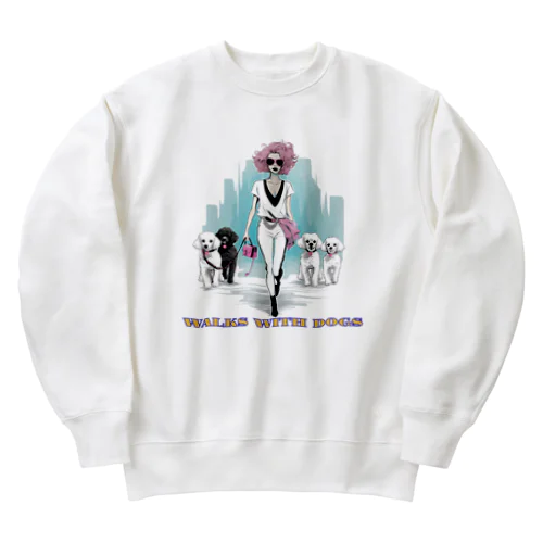 セレブな犬の散歩 Heavyweight Crew Neck Sweatshirt