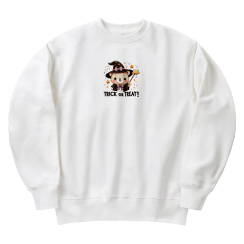 ハロウィンのクマウィン Heavyweight Crew Neck Sweatshirt