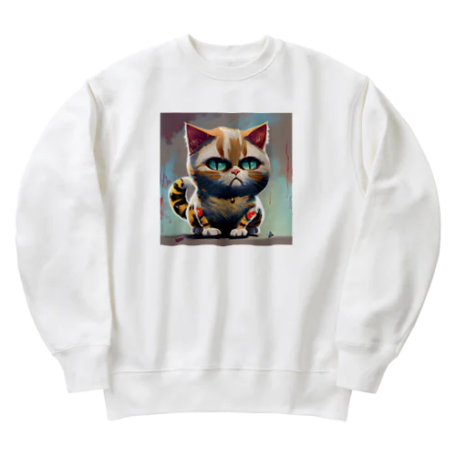 猫のタイガーくん Heavyweight Crew Neck Sweatshirt