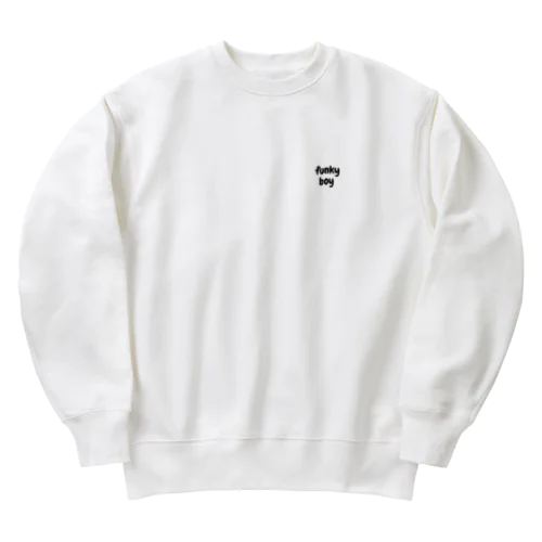 ファンキーボーイシリーズ（ブラック） Heavyweight Crew Neck Sweatshirt