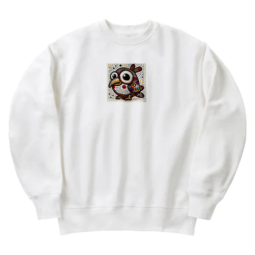 ビーズ　小鳥さん Heavyweight Crew Neck Sweatshirt