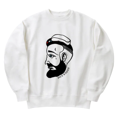 FACEおじさんsaunar Heavyweight Crew Neck Sweatshirt