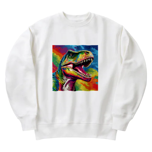 ビビッド・ヴィンテージ・ティラノ Heavyweight Crew Neck Sweatshirt