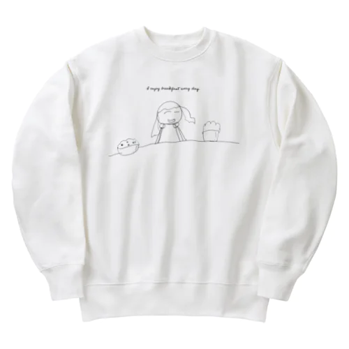 朝ごはん Heavyweight Crew Neck Sweatshirt