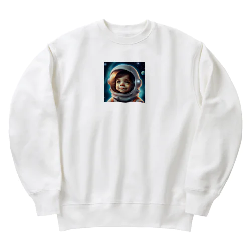 可愛い宇宙飛行士 Heavyweight Crew Neck Sweatshirt