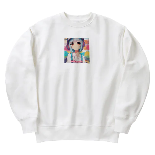 季節をテーマにした美しいイラスト Heavyweight Crew Neck Sweatshirt