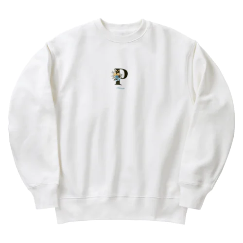 アルファベットシリーズ＜P＞ Heavyweight Crew Neck Sweatshirt