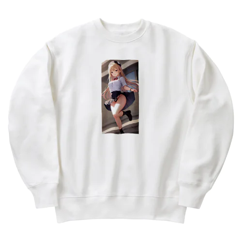 ミニスカート女子 Heavyweight Crew Neck Sweatshirt