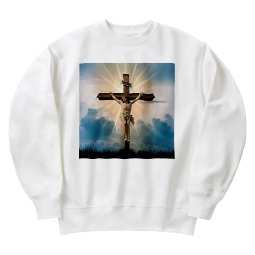 キリスト教イラストグッズ Heavyweight Crew Neck Sweatshirt