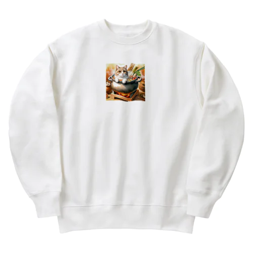 ねこにおでん Heavyweight Crew Neck Sweatshirt