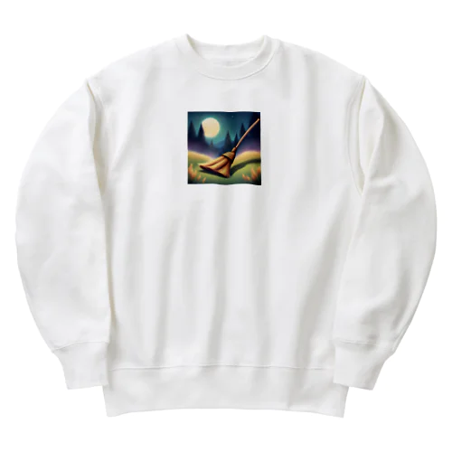 ハロウィンほうき Heavyweight Crew Neck Sweatshirt