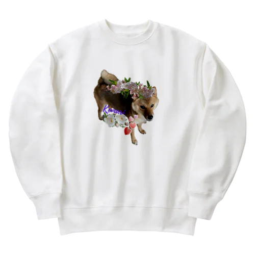 豆柴こまりシリーズグッズ Heavyweight Crew Neck Sweatshirt